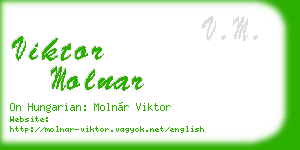 viktor molnar business card